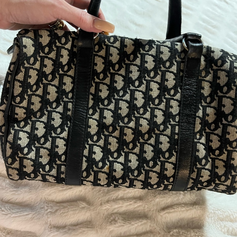 Vintage Blue and Tan monogram DIOR Bag 💖💖💖💖 - Picture 10 of 17